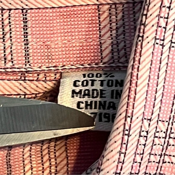 BACKRACH PINK PLAID BUTTON UP SHIRT NECK 16.5 EXCELLENT CONDITION - Picture 6 of 7